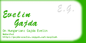 evelin gajda business card